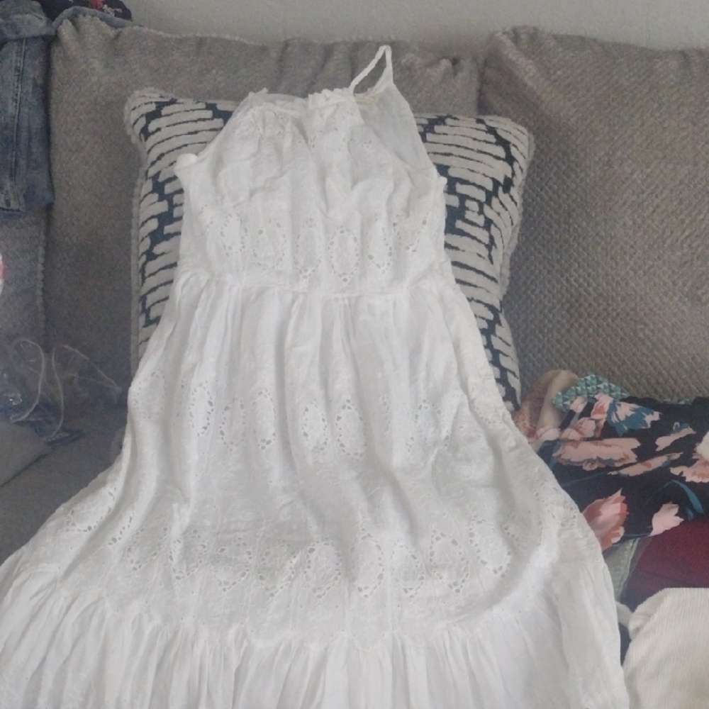 White Kids Casual Dress